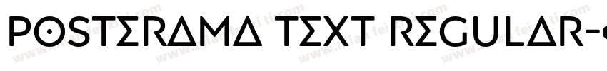 Posterama Text Regular字体转换